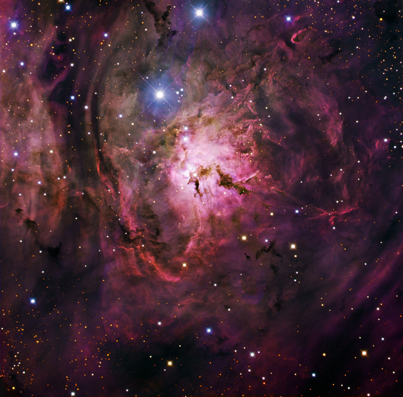 The Hourglass Nebula (M8). 